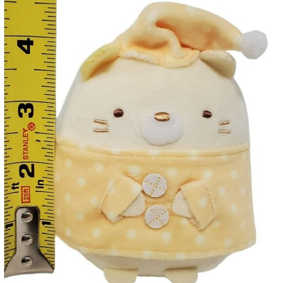 Sumikko Gurashi Plush Neko Cat Pajamas San-X Konna Ouchini Sumitaina Kitty 4” - Picture 12 of 12